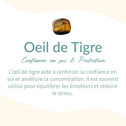 Bracelet Apatite & Œil de Tigre — Harmonie Intérieure & Confiance
