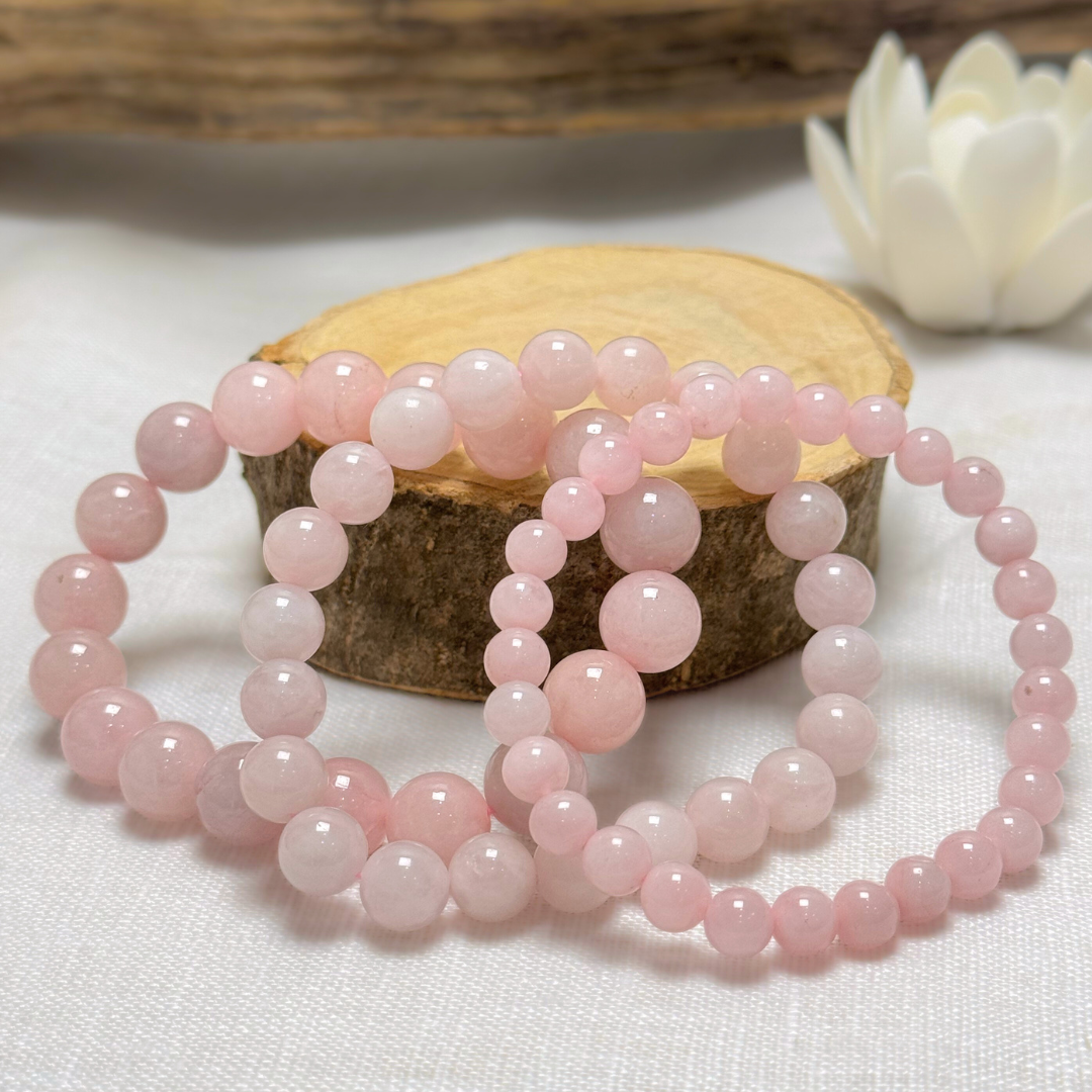 Bracelet Quartz Rose — Pierre de l'Amour & de la Douceur